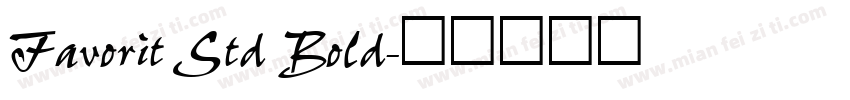 Favorit Std Bold字体转换